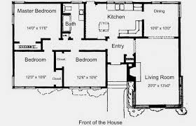 Gambar Denah Rumah Sederhana 1 Lantai 3 Kamar Tidur Desain Rumah ...