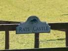 SU0599 : Sign at entrance to Rats Castle, near Harnhill - via Daymix