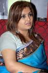 Sona in Blue Transparent Saree