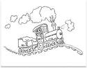 Train coloring page