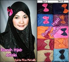 Grosir Jilbab Online Instan Syiria Motif Metalik Pita Harga Murah ...