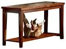 Steve Silver Davenport 56x19 Slate Sofa Table in Dark Cherry ...