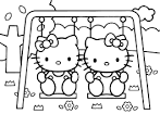 Hello Kitty Coloring coloring page