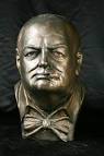 English Bronze Bust Winston