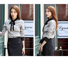 Kemeja Kerja Wanita Lengan Panjang KP 5238 E Gray | Grosir Baju ...