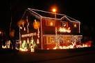 with Christmas lights at - via Daymix
