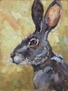 A Wild Hare, original painting by artist Deb Kirkeeide ...