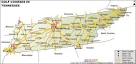  Tennessee Golf Courses Map