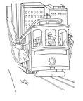 Cable Car coloring page
