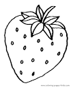 Fruit coloring page