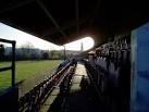 Centaurs RFC stadium - seats looking southwards towards the Gillette clock - via Daymix