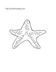 Starfish coloring page