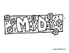 May Day coloring page