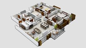 25 Three Bedroom House/Apartment Floor Plans