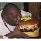 heres a fat guy eating a