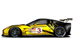 2009 Chevrolet Corvette C6.R GT2 - Side Studio - 1920x1440 - Wallpaper