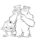 Monster coloring page