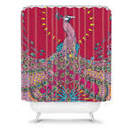 DENY Designs Home Accessories | Geronimo Studio Red Peacock Shower ...