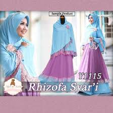 Baju Muslim Bergo Cantik Rhizofa Y1115 � Gamis Syari Terbaru