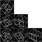 Survo graphics: 2-dimensional projections of a 4-dimensional cube