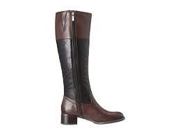 Franco Sarto Women's Christie Riding Boot Brown/Black Leather ...
