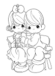 Precious Moments coloring page