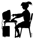 girl on computer