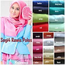Produsen JIlbab Segiempat Rawis Polos � Butik Destira
