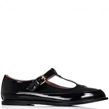 Buy NICELY Flat Cut Out Shoes Black Patent Online