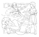 Hannah and Samuel coloring page