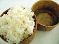 Making Asian Sticky Rice or Glutinous rice