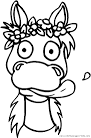 Donkey coloring page