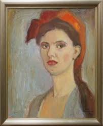 Izabela Kowalewska-Cole - Self Portrait. Original 1990. Schätzung: