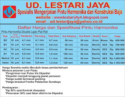 DAFTAR HARGA | Pintu Harmonika