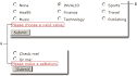 Spry * Validation Radio Button widget overview and structure