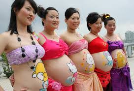 Pregnant Women Body Painting