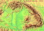 Maps: Surroundings of Hungary (Carpathian basin)