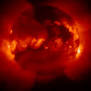 a solar flare on the Sun