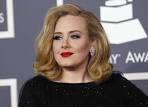 Adele: Bold red lipstick,