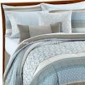 Light Blue And Gray Bedding - DiveSplashes