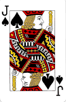 Courts on playing cards