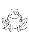 Frog coloring page