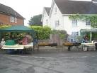 SU7819 : Burgers and hot dogs being prepared at the Harting Festivities - via Daymix