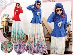 Jual Gamis, baju muslim, baju murah tanah abang, kode VA24614 ...