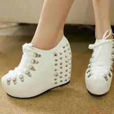 Jual sepatu wedges boots wanita murah cantik - B'HEST COLLECTION ...