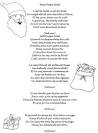 Petit Papa No��l , Chant de No��l �� imprimer et colorier