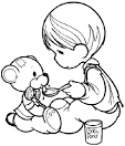 Precious Moments coloring page