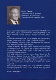 Tagebuch Georg Baldauf