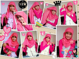 Foto Tutorial Hijab Modern Segi Empat | New Tutorial Hijab