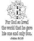 Clip art photo of John 3 16